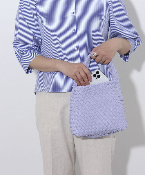 NOLLEY’S（ノーリーズ）の「メッシュワンハンドルバッグ（ショルダーバッグ・レディース・ラベンダー/ブラック/オフホワイト/ベージュ・FREE）」の10枚目の写真