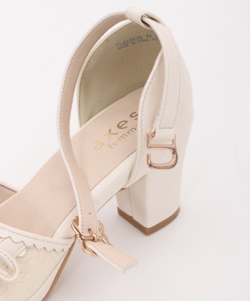 axes femme（アクシーズファム）の「サイドレースアップサンダル（サンダル・レディース・ブルー/ブラック/キナリ・MEDIUM/LARGE）」の11枚目の写真