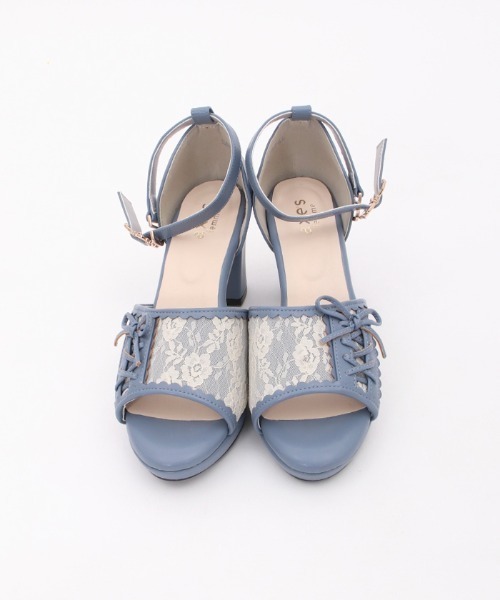 axes femme（アクシーズファム）の「サイドレースアップサンダル（サンダル・レディース・ブルー/ブラック/キナリ・MEDIUM/LARGE）」の21枚目の写真