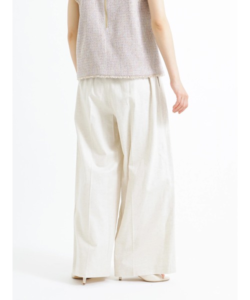 Te chichi CLASSIC（テチチクラシック）の「ハイウエストワイドパンツ（その他パンツ・レディース・ネイビー/キナリ・F）」の18枚目の写真