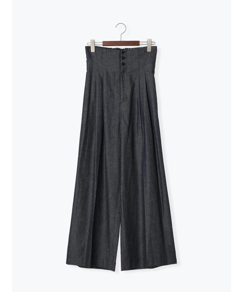 Te chichi CLASSIC（テチチクラシック）の「ハイウエストワイドパンツ（その他パンツ・レディース・ネイビー/キナリ・F）」の13枚目の写真