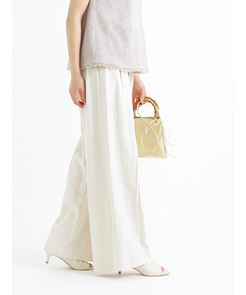 Te chichi CLASSIC（テチチクラシック）の「ハイウエストワイドパンツ（その他パンツ・レディース・ネイビー/キナリ・F）」の22枚目の写真