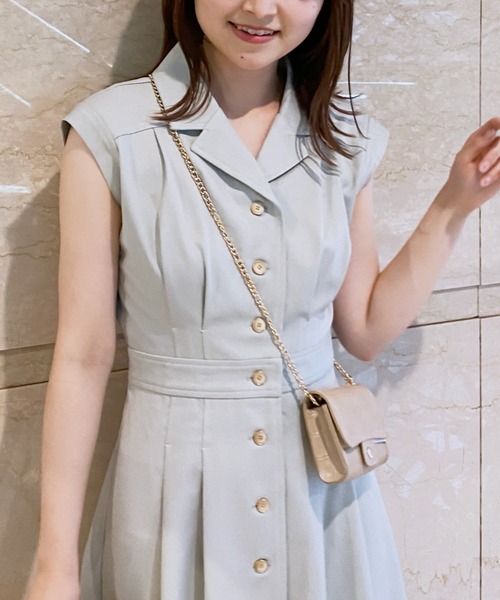Cheek（チーク）の「ノースリトレンチワンピース（ワンピース）」 - WEAR