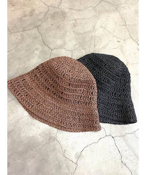 EMODA（エモダ）の「ホールコンパクトバケットハット（ハット・レディース・ブラック/ブラウン・FREE）」の9枚目の写真