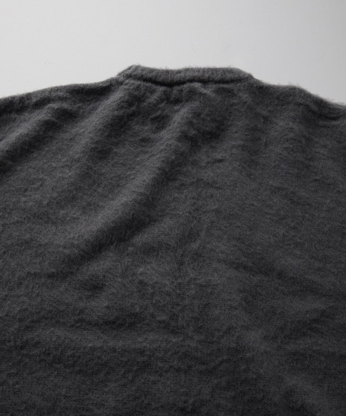 RUUBON(ルーボン)の「【RUUBON】 crew neck shaggy knit / クルーネック シャギーニット(ニット/セーター・メンズ・モスグリーン/ダークグレー/ライトグレー・L/S/M)」の17枚目の写真