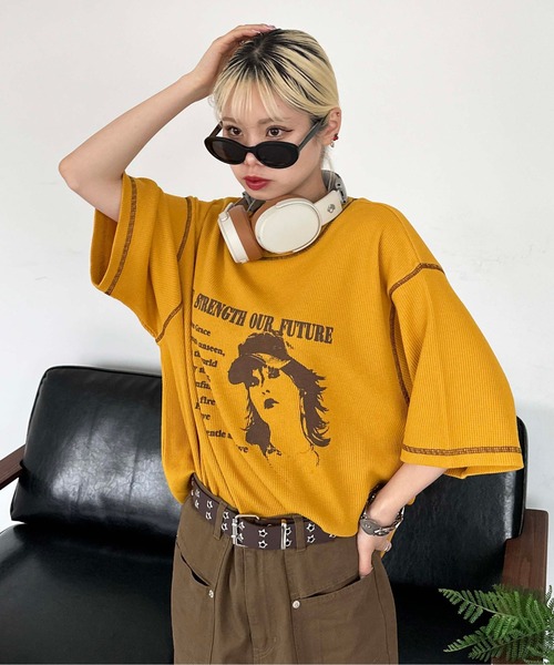 todayful 新品 ワッフルTシャツ 楽天市場】todayful ワッフル（Tシャツ・カットソー｜トップス