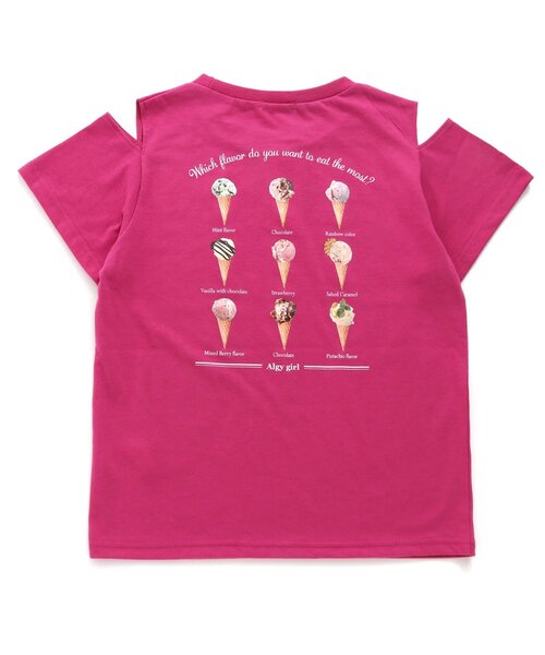 セール】接触冷感アイスメニューTシャツ（Tシャツ/カットソー）｜algy