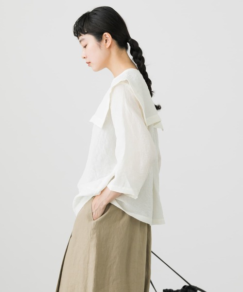 かぐれ（カグレ）の「ビッグカラーブラウス（シャツ/ブラウス