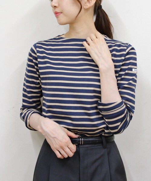 ORCIVAL（オーシバル）の「ORCIVAL/オーシバル　ロングスリーブ　40/2 JERSEY LONGSLEEVE C0137 BFJ（Tシャツ/カットソー・レディース・ブラック/ナチュラル/ホワイト/ワインレッド/ネイビー/ラベンダー/オリーブ/オートミール/チャコール/ベージュ・1/2）」の5枚目の写真