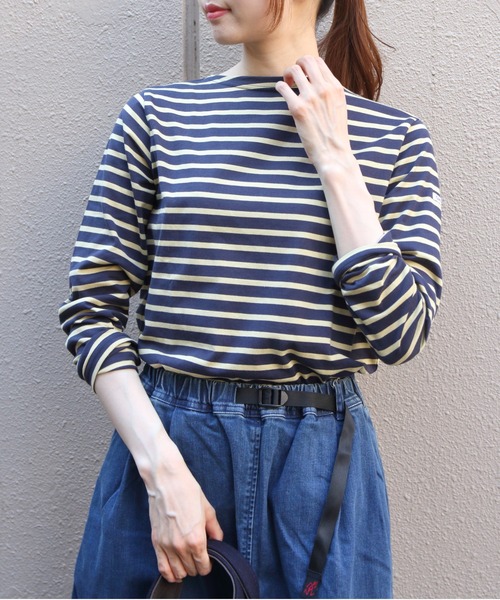 ORCIVAL（オーシバル）の「ORCIVAL/オーシバル　ロングスリーブ　40/2 JERSEY LONGSLEEVE C0137 BFJ（Tシャツ/カットソー・レディース・ブラック/ナチュラル/ホワイト/ワインレッド/ネイビー/ラベンダー/オリーブ/オートミール/チャコール/ベージュ/ダークブラウン/ダークネイビー・1/2）」の10枚目の写真