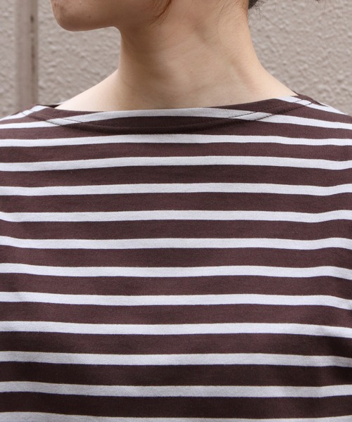 ORCIVAL（オーシバル）の「ORCIVAL/オーシバル　ロングスリーブ　40/2 JERSEY LONGSLEEVE C0137 BFJ（Tシャツ/カットソー・レディース・ブラック/ナチュラル/ホワイト/ワインレッド/ネイビー/ラベンダー/オリーブ/オートミール/チャコール/ベージュ/ダークブラウン/ダークネイビー・1/2）」の13枚目の写真