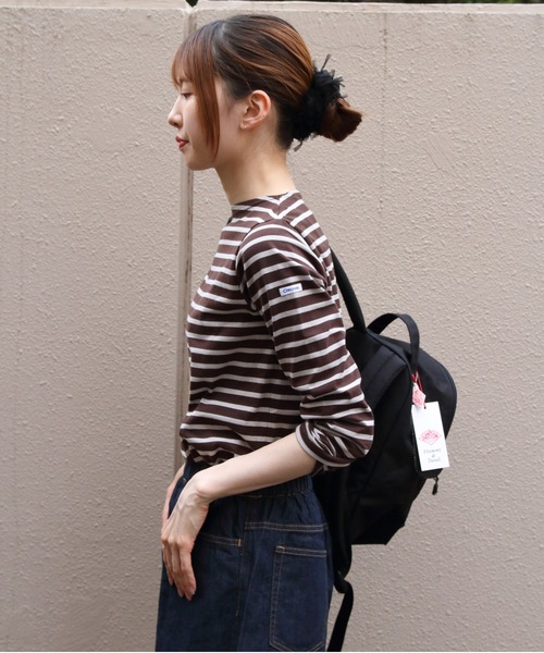 ORCIVAL（オーシバル）の「ORCIVAL/オーシバル　ロングスリーブ　40/2 JERSEY LONGSLEEVE C0137 BFJ（Tシャツ/カットソー・レディース・ブラック/ナチュラル/ホワイト/ワインレッド/ネイビー/ラベンダー/オリーブ/オートミール/チャコール/ベージュ/ダークブラウン/ダークネイビー・1/2）」の16枚目の写真