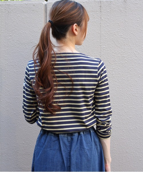 ORCIVAL（オーシバル）の「ORCIVAL/オーシバル　ロングスリーブ　40/2 JERSEY LONGSLEEVE C0137 BFJ（Tシャツ/カットソー・レディース・ブラック/ナチュラル/ホワイト/ワインレッド/ネイビー/ラベンダー/オリーブ/オートミール/チャコール/ベージュ/ダークブラウン/ダークネイビー・1/2）」の22枚目の写真