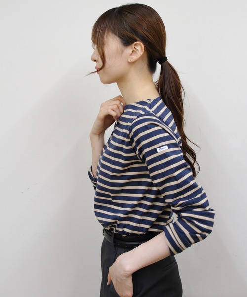 ORCIVAL（オーシバル）の「ORCIVAL/オーシバル　ロングスリーブ　40/2 JERSEY LONGSLEEVE C0137 BFJ（Tシャツ/カットソー・レディース・ブラック/ナチュラル/ホワイト/ワインレッド/ネイビー/ラベンダー/オリーブ/オートミール/チャコール/ベージュ・1/2）」の13枚目の写真