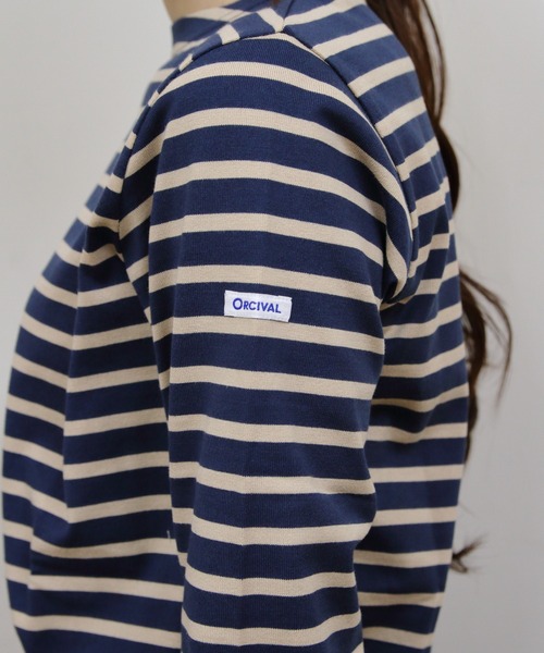 ORCIVAL（オーシバル）の「ORCIVAL/オーシバル　ロングスリーブ　40/2 JERSEY LONGSLEEVE C0137 BFJ（Tシャツ/カットソー・レディース・ブラック/ナチュラル/ホワイト/ワインレッド/ネイビー/ラベンダー/オリーブ/オートミール/チャコール/ベージュ・1/2）」の11枚目の写真