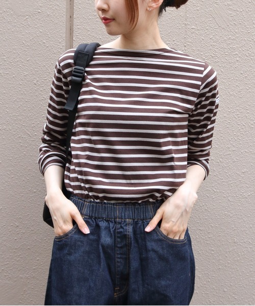 ORCIVAL（オーシバル）の「ORCIVAL/オーシバル　ロングスリーブ　40/2 JERSEY LONGSLEEVE C0137 BFJ（Tシャツ/カットソー・レディース・ブラック/ナチュラル/ホワイト/ワインレッド/ネイビー/ラベンダー/オリーブ/オートミール/チャコール/ベージュ/ダークブラウン/ダークネイビー・1/2）」の15枚目の写真