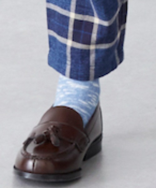 EAST END HIGHLANDERS(イーストエンドハイランダーズ)の「East End Highlanders / メランジソックス(ソックス/靴下・キッズ・グレー/ブルー/ベージュ/バーガンディー・16-18cm/22-24cm/13-15cm/19-21cm)」の3枚目の写真