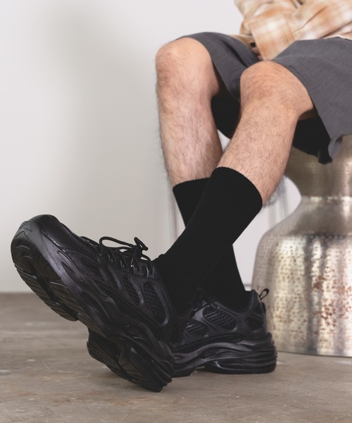 Theater code（シアターコード）の「volume sole shoes/ボリュームソール ダッドシューズ スニーカー（スニーカー・メンズ・ブラック・44/43）」の6枚目の写真