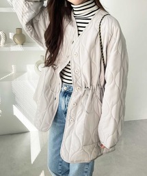 Drawer ホワイト ノーカラージャケット38 比翼ノーカラージャケット（ニット）｜STRASBURGO OUTLET