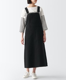 無印良品 | 縦横ストレッチチノサロペットスカート(サロペット/オーバーオール)