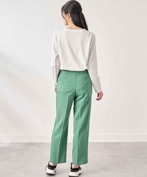 BELLUNA（ベルーナ）の「綿１００％ロゴプリントプルオーバー（Tシャツ/カットソー・レディース・オフホワイト/チャコール/ワイン/カーキ・X-LARGE/LARGE/MEDIUM）」の10枚目の写真