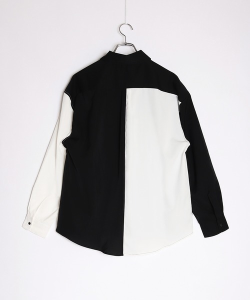 WESTSEA(ウエストシー)の「ネクタイ付き薔薇 とろみシャツ(シャツ/ブラウス・メンズ・ホワイト×ブラック/ブラック/ホワイト/ブルー/ホワイト系その他/ブルー系その他/ブラック系その他・M/L)」の9枚目の写真