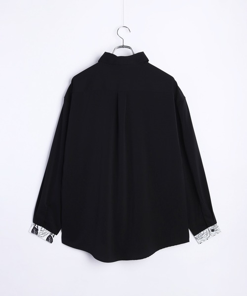 WESTSEA(ウエストシー)の「ネクタイ付き薔薇 とろみシャツ(シャツ/ブラウス・メンズ・ホワイト×ブラック/ブラック/ホワイト/ブルー/ホワイト系その他/ブルー系その他/ブラック系その他・M/L)」の19枚目の写真