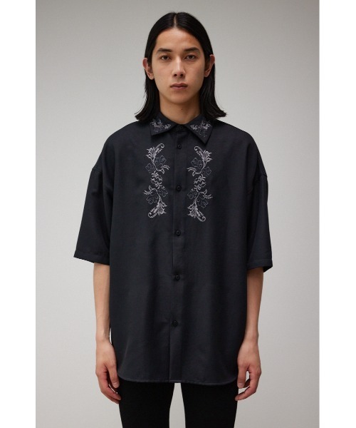 AZUL by moussy（アズールバイマウジー）の「刺繍デザインシャツ（シャツ/ブラウス・メンズ・オフホワイト/ブラック/グリーン・S-M/L-XL）」の22枚目の写真