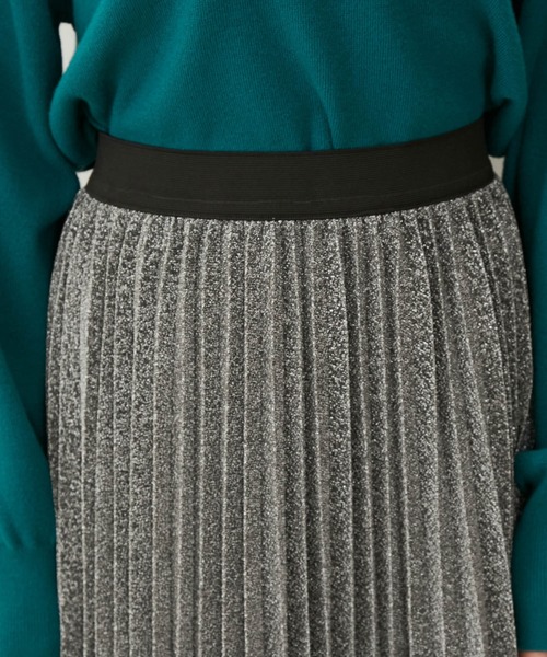 VIS（ビス）の「ラメニットプリーツスカート（スカート・レディース・ブラック系その他/シルバー系その他・FREE）」の14枚目の写真