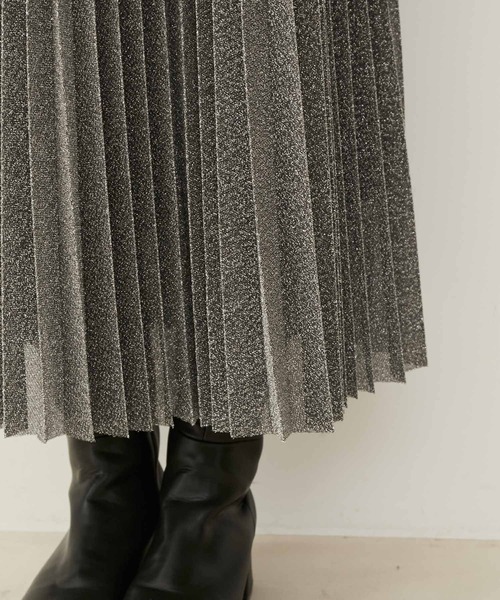 VIS（ビス）の「ラメニットプリーツスカート（スカート・レディース・ブラック系その他/シルバー系その他・FREE）」の15枚目の写真