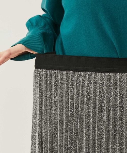 VIS（ビス）の「ラメニットプリーツスカート（スカート・レディース・ブラック系その他/シルバー系その他・FREE）」の16枚目の写真