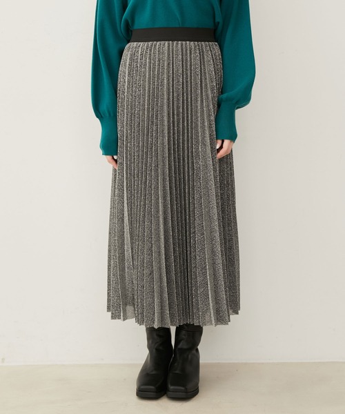VIS（ビス）の「ラメニットプリーツスカート（スカート・レディース・ブラック系その他/シルバー系その他・FREE）」の11枚目の写真