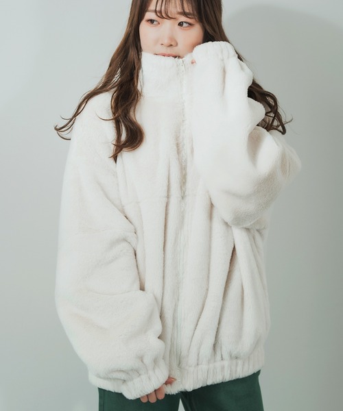 improves（インプローブス）の「【UAU】ファー スタンド ジップブルゾン（ブルゾン・メンズ・ベージュ/アイボリー/ブラック・LARGE/X-LARGE/MEDIUM）」の2枚目の写真