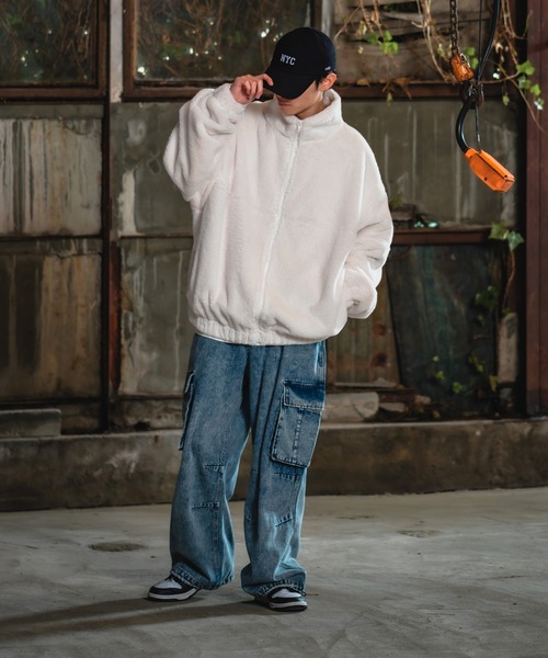 improves（インプローブス）の「【UAU】ファー スタンド ジップブルゾン（ブルゾン・メンズ・ベージュ/アイボリー/ブラック・LARGE/X-LARGE/MEDIUM）」の7枚目の写真