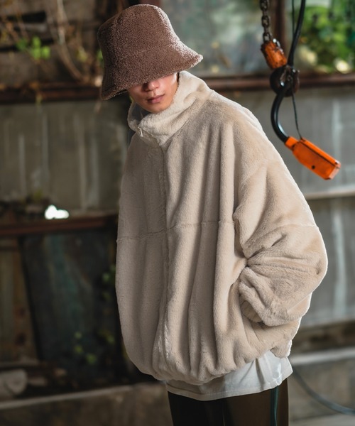 improves（インプローブス）の「【UAU】ファー スタンド ジップブルゾン（ブルゾン・メンズ・ベージュ/アイボリー/ブラック・LARGE/X-LARGE/MEDIUM）」の13枚目の写真