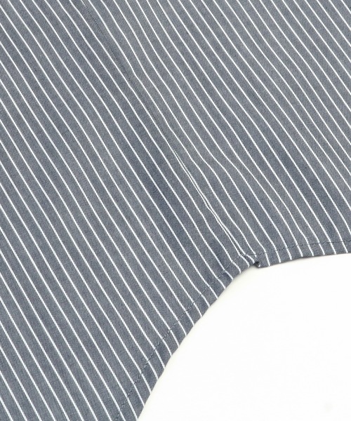 TOKYO SHIRTS(トウキョウシャツ)の「形態安定ノーアイロン スタンドカラー 長袖ストレートベーシックシャツ(シャツ/ブラウス・レディース・ネイビー/カーキオリーブ・M/LL/L)」の9枚目の写真