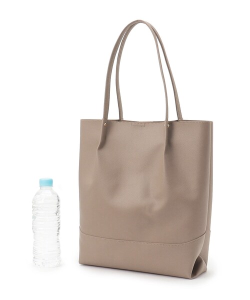 grove(グローブ)の「◆【A4サイズ】1枚革風タック切り替えトート(トートバッグ・レディース・ブラック/ブラウン系その他/ピンク系その他/ライトグレー・00)」の8枚目の写真