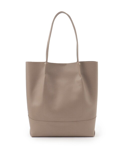 grove(グローブ)の「◆【A4サイズ】1枚革風タック切り替えトート(トートバッグ・レディース・ブラック/ブラウン系その他/ピンク系その他/ライトグレー・00)」の20枚目の写真