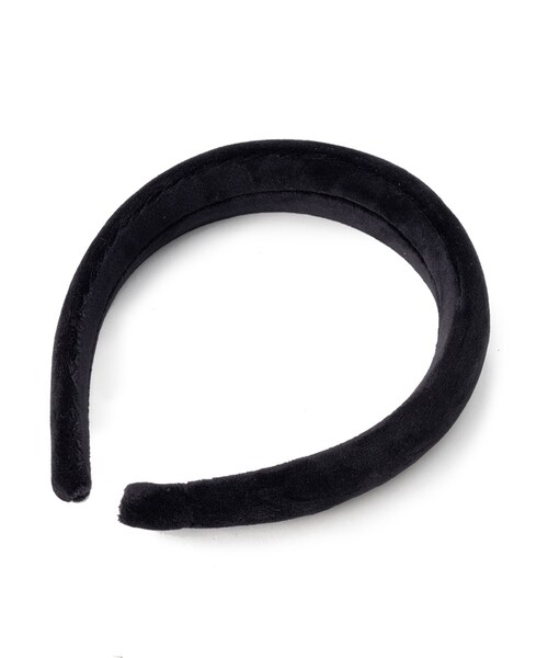 OPAQUE.CLIP(オペークドットクリップ)の「◆ベロアカチューシャ(その他ヘアアクセサリー・レディース・ブラック/グレー・00)」の2枚目の写真
