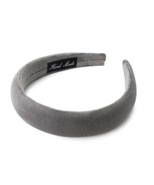 OPAQUE.CLIP(オペークドットクリップ)の「◆ベロアカチューシャ(その他ヘアアクセサリー・レディース・ブラック/グレー・00)」の4枚目の写真