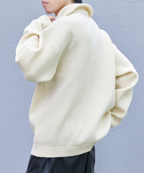 COLONY 2139（コロニートゥーワンスリーナイン）の「テックニットハーフジップ（ニット/セーター・メンズ・ブラック/ホワイト・MEDIUM/LARGE）」の5枚目の写真