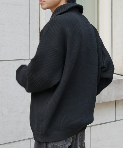 COLONY 2139（コロニートゥーワンスリーナイン）の「テックニットハーフジップ（ニット/セーター・メンズ・ブラック/ホワイト・MEDIUM/LARGE）」の10枚目の写真