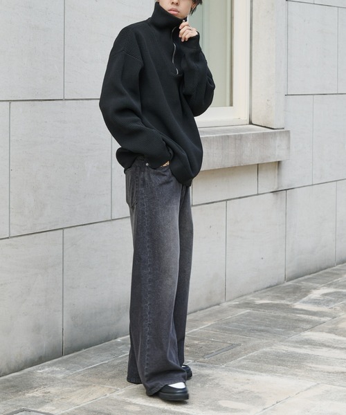 COLONY 2139（コロニートゥーワンスリーナイン）の「テックニットハーフジップ（ニット/セーター・メンズ・ブラック/ホワイト・MEDIUM/LARGE）」の20枚目の写真