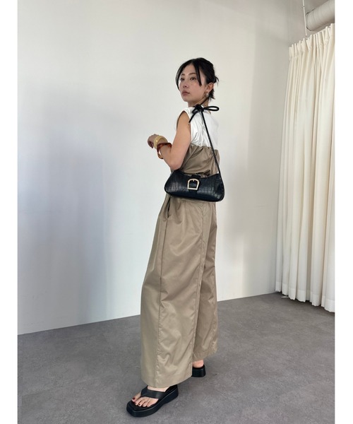 HANNE ベアワイドサロペット S ベアワイドサロペット（チノパンツ）｜HANNE（アン）の