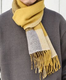 SHIPS any | SHIPS any: ウール リバーシブル パネル チェック マフラー 23AW◇(マフラー)