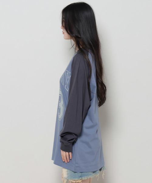 WONDER VISITOR（ワンダービジター）の「WONDER VISITOR／SUNDAYラグラン長袖T 2982982（Tシャツ/カットソー・レディース・ライトグレー/グレー・FREE）」の5枚目の写真