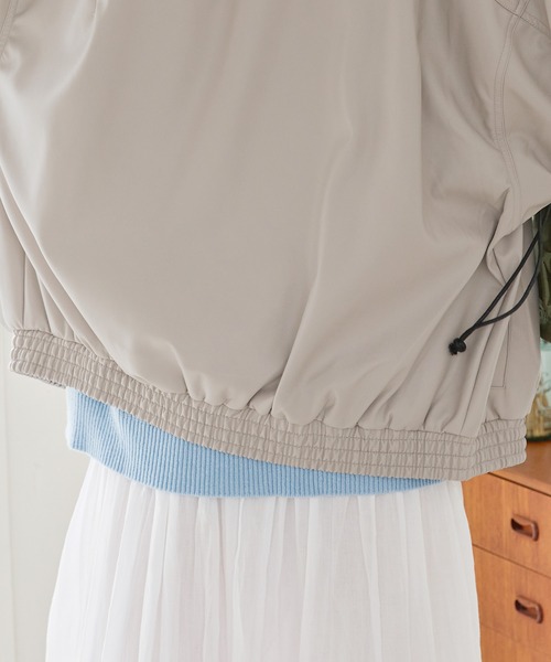 【セール】ワンポイント刺繍 合成皮革オーバーサイズブルゾン(ブルゾン)|uora(ユオラ) 【セール】ワンポイント刺繍 合成皮革オーバーサイズブルゾン(ブルゾン)|uora(ユオラ)