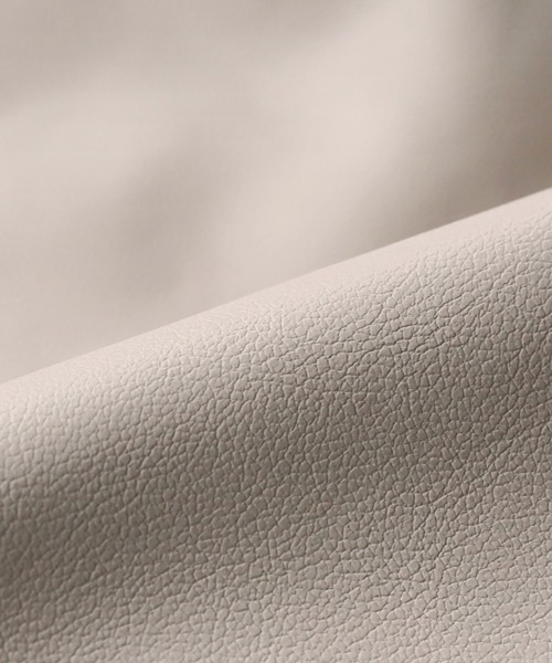 【セール】ワンポイント刺繍 合成皮革オーバーサイズブルゾン(ブルゾン)|uora(ユオラ) 【セール】ワンポイント刺繍 合成皮革オーバーサイズブルゾン(ブルゾン)|uora(ユオラ)