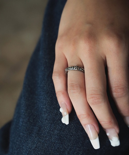 ビルウォールレザー Bill Wall Leather Thin cross Ring
