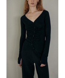 M_ | 【M_】THIN BUTTON UP ニット(ニット/セーター)